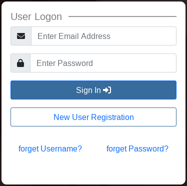 The "forget username" and "forget password" links on the phishing website www.gov.indianauplink.site are non-functional