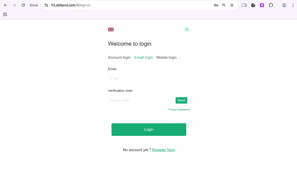 SBI Investment phishing website login page
