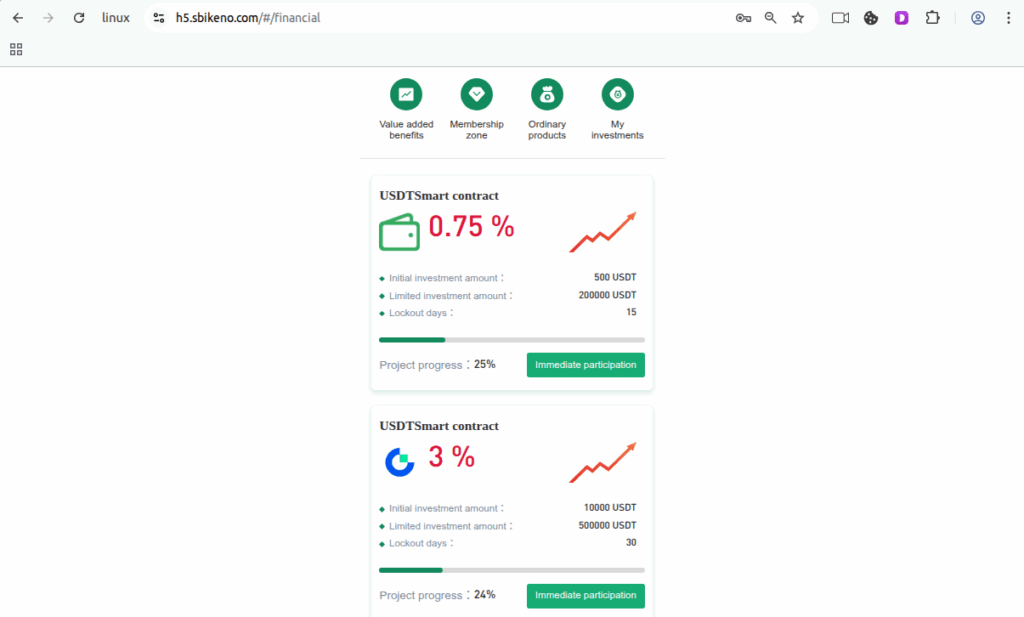 SBI Investment phishing website with promised returns